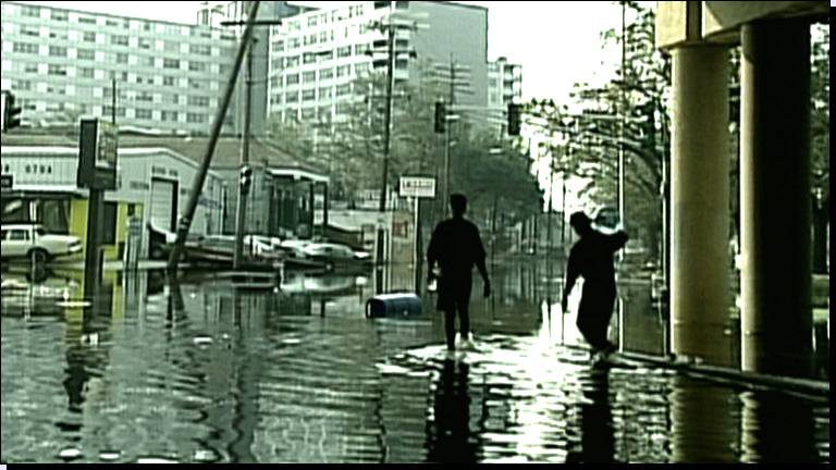 Rain through winshield